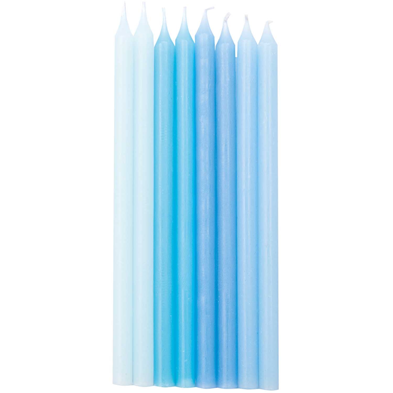 SHORT BIRTHDAY CANDLES | BLUE MIX