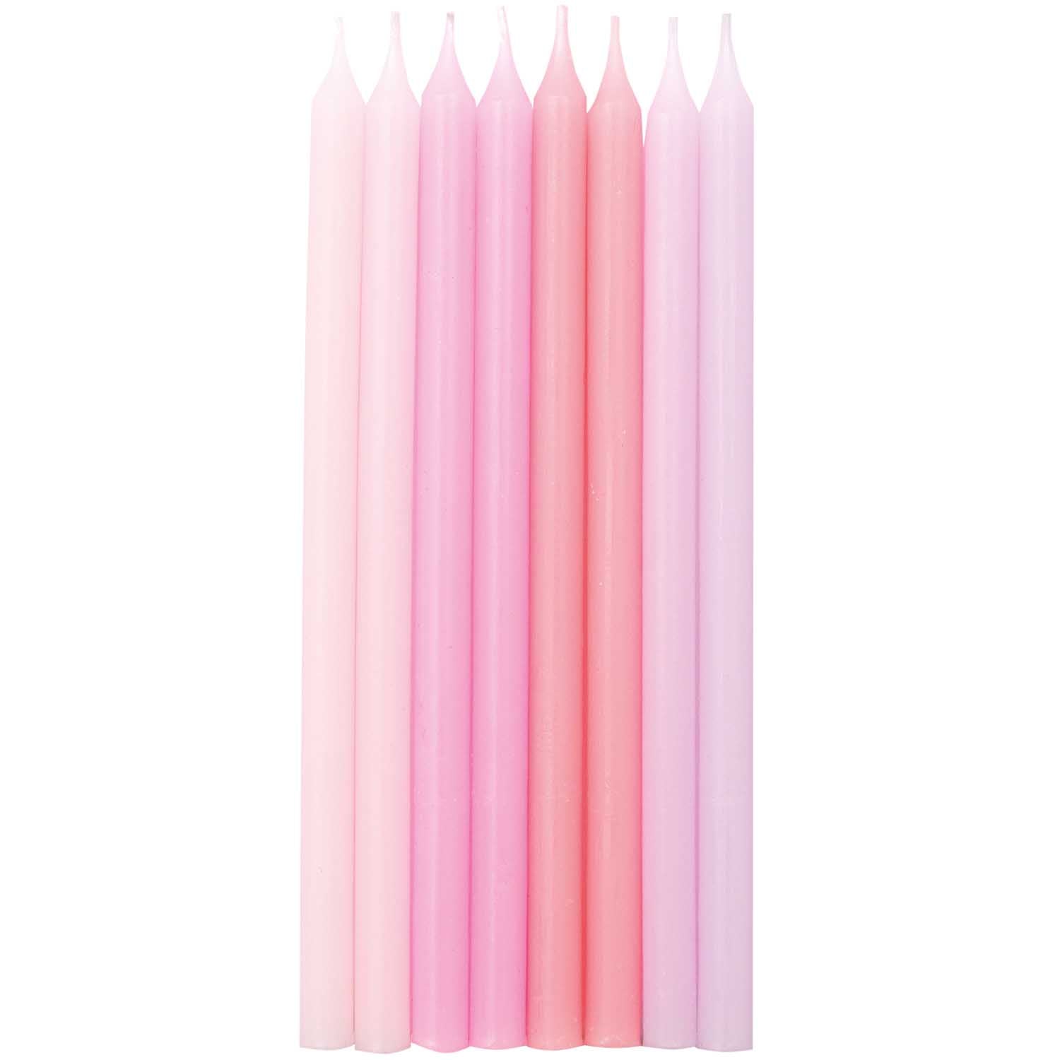 SHORT BIRTHDAY CANDLES | PINK MIX