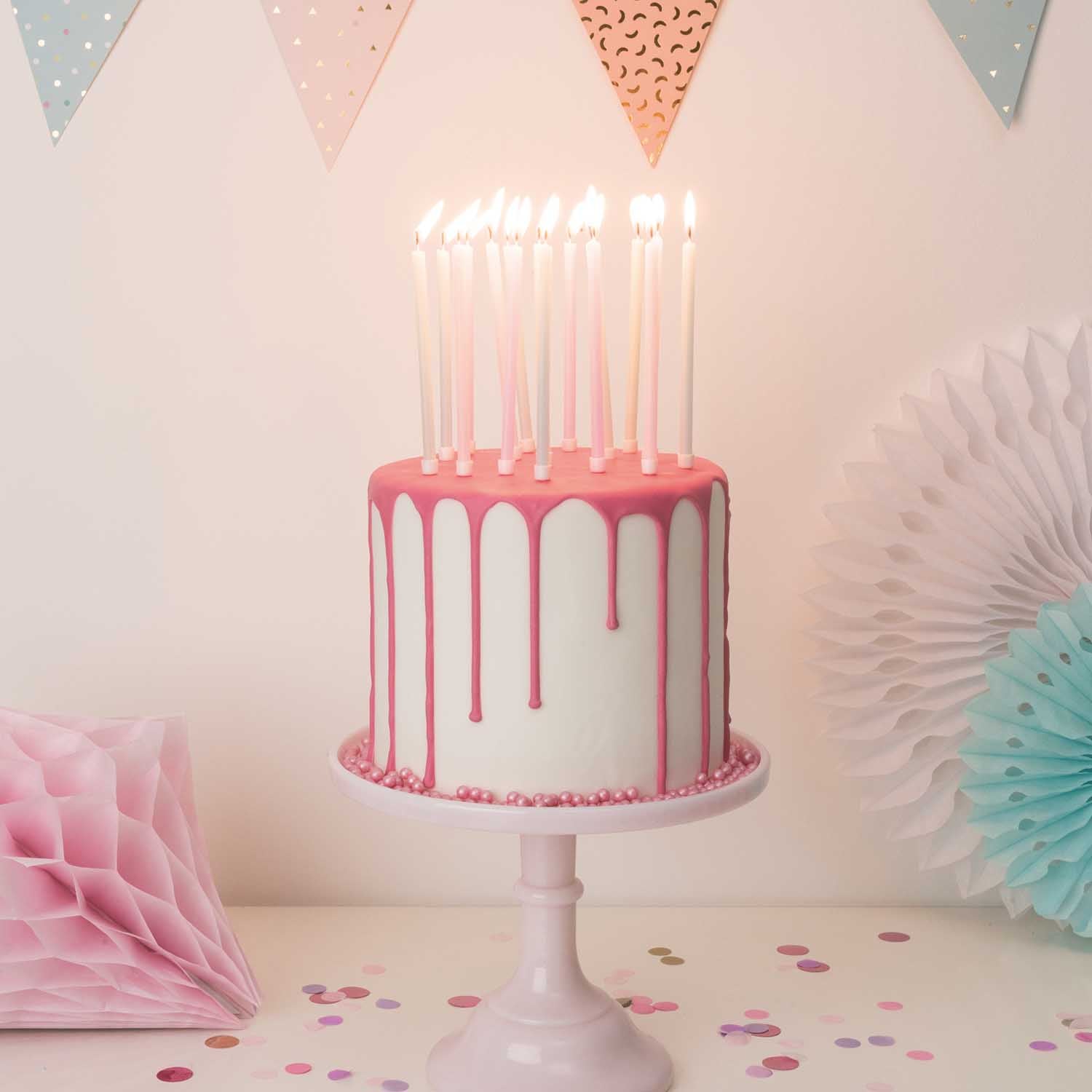 SHORT BIRTHDAY CANDLES | PASTEL MIX