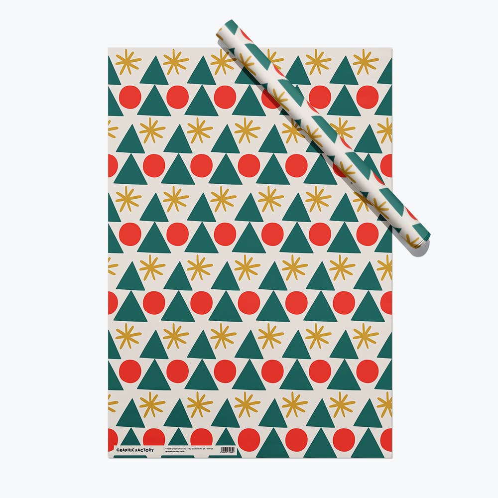 CHRISTMAS CHEER 3 SHEETS ROLLED | WRAP BY GRAPHIC FACTORY - OTHERLETTERS