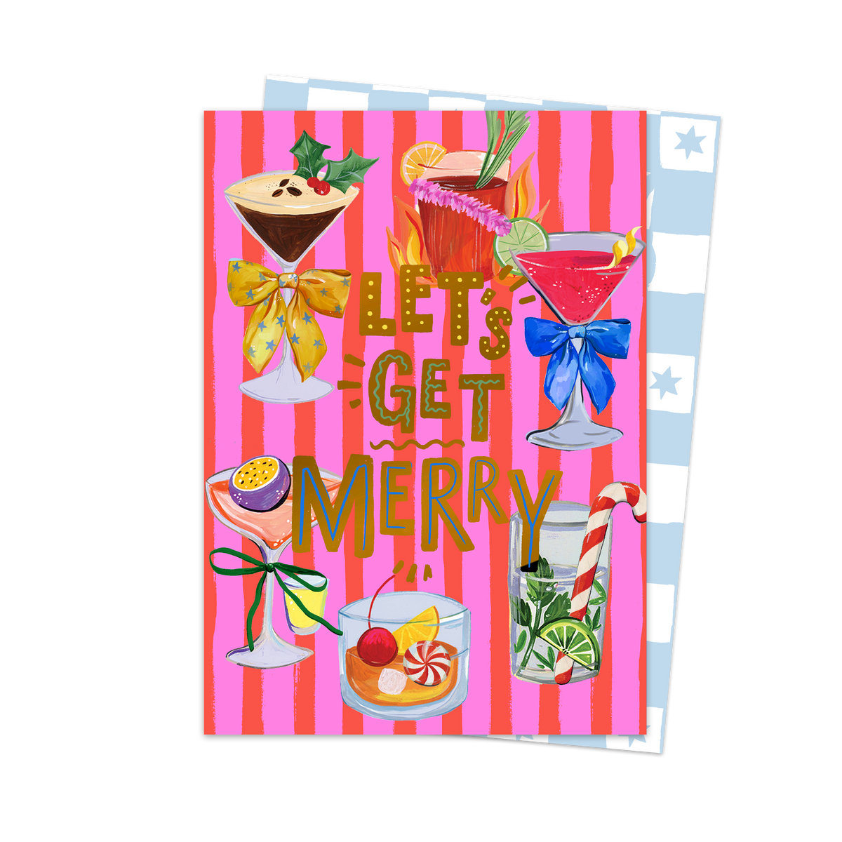 LET'S GET MERRY | CARD BY ELEANOR BOWMER