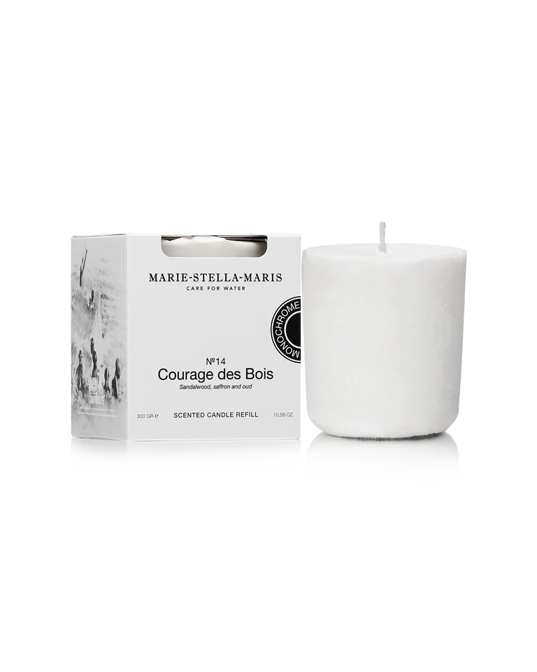 No.14 COURAGE DES BOIS scented candle REFILL 300gr BY MARIE-STELLA-MARIS