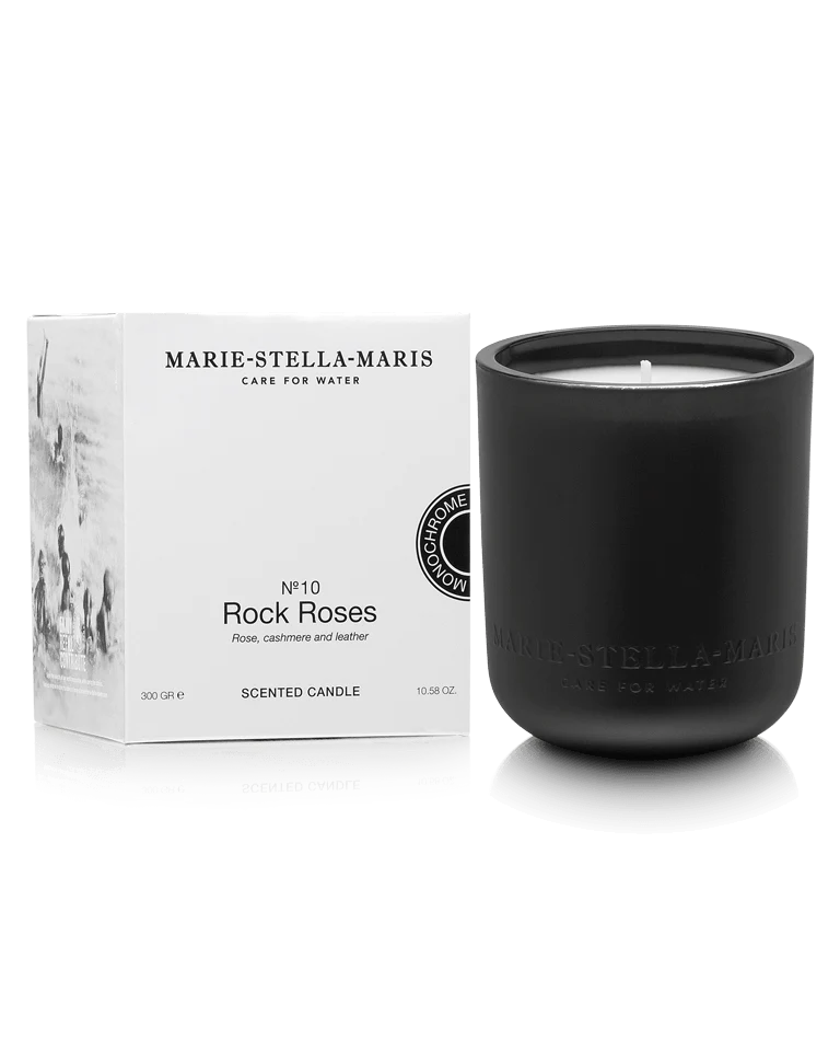 No. 10 ROCK ROSES Luxurious Scented Candle (Refillable) 300 gr BY MARIE-STELLA-MARIS