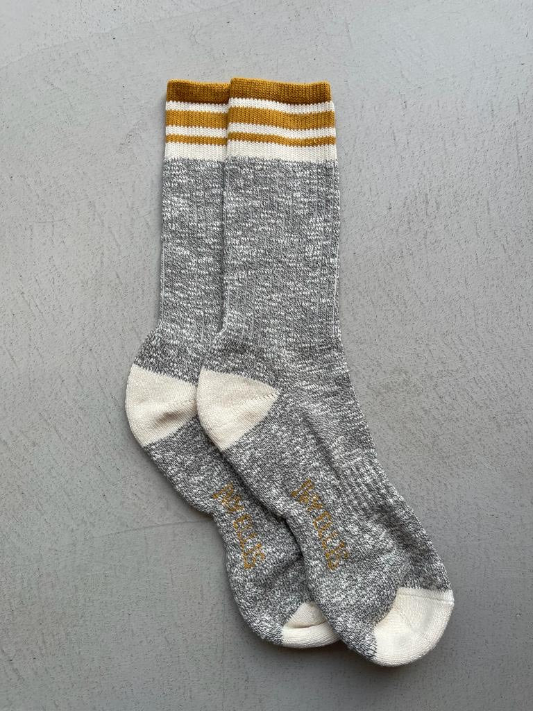 THE SINCLAIR COTTON CREW SLUB MENS SOCKS BY IVY ELLIS