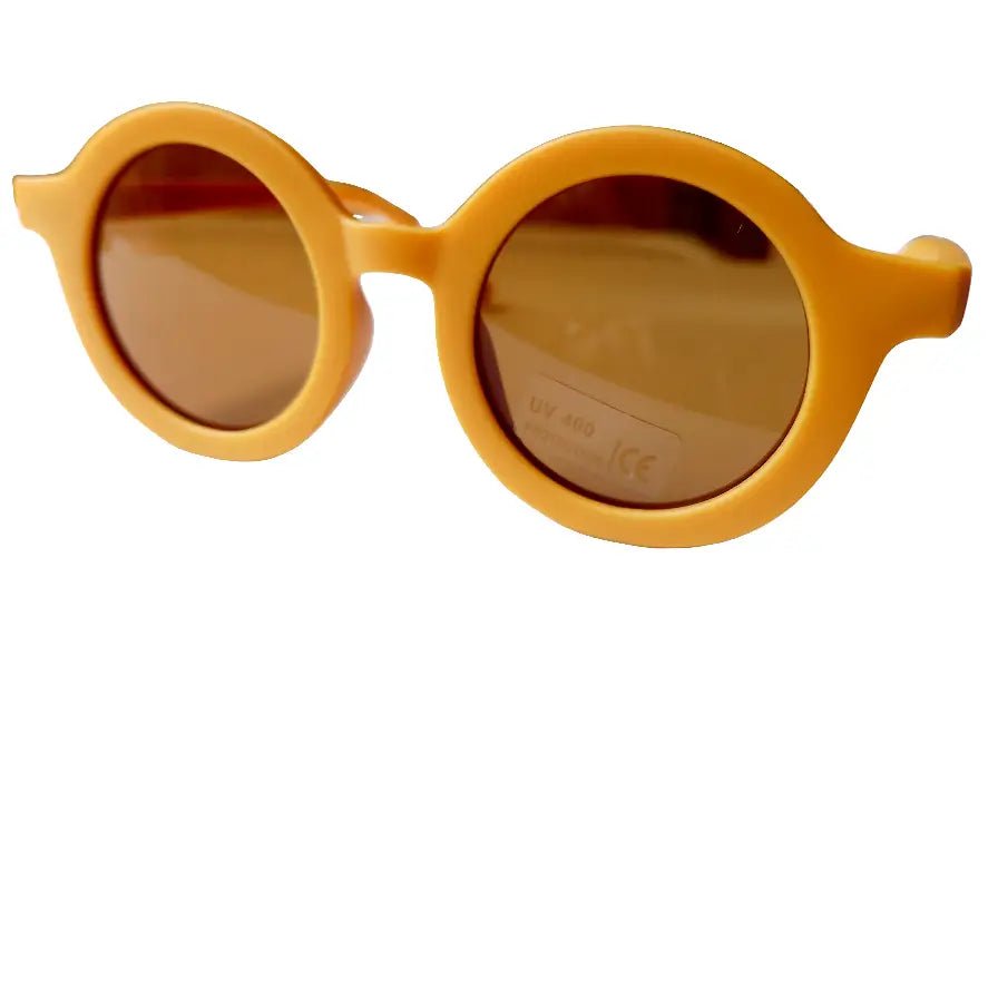RETRO KIDS SUNGLASSES | MUSTARD - OTHERLETTERS