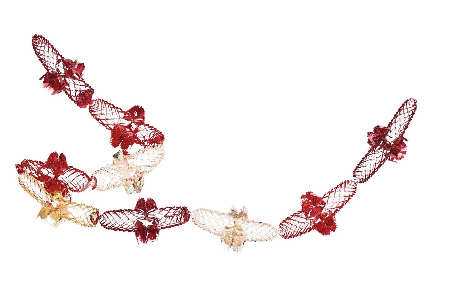 RETRO FOIL GARLAND | RED & GOLD MIX - OTHERLETTERS