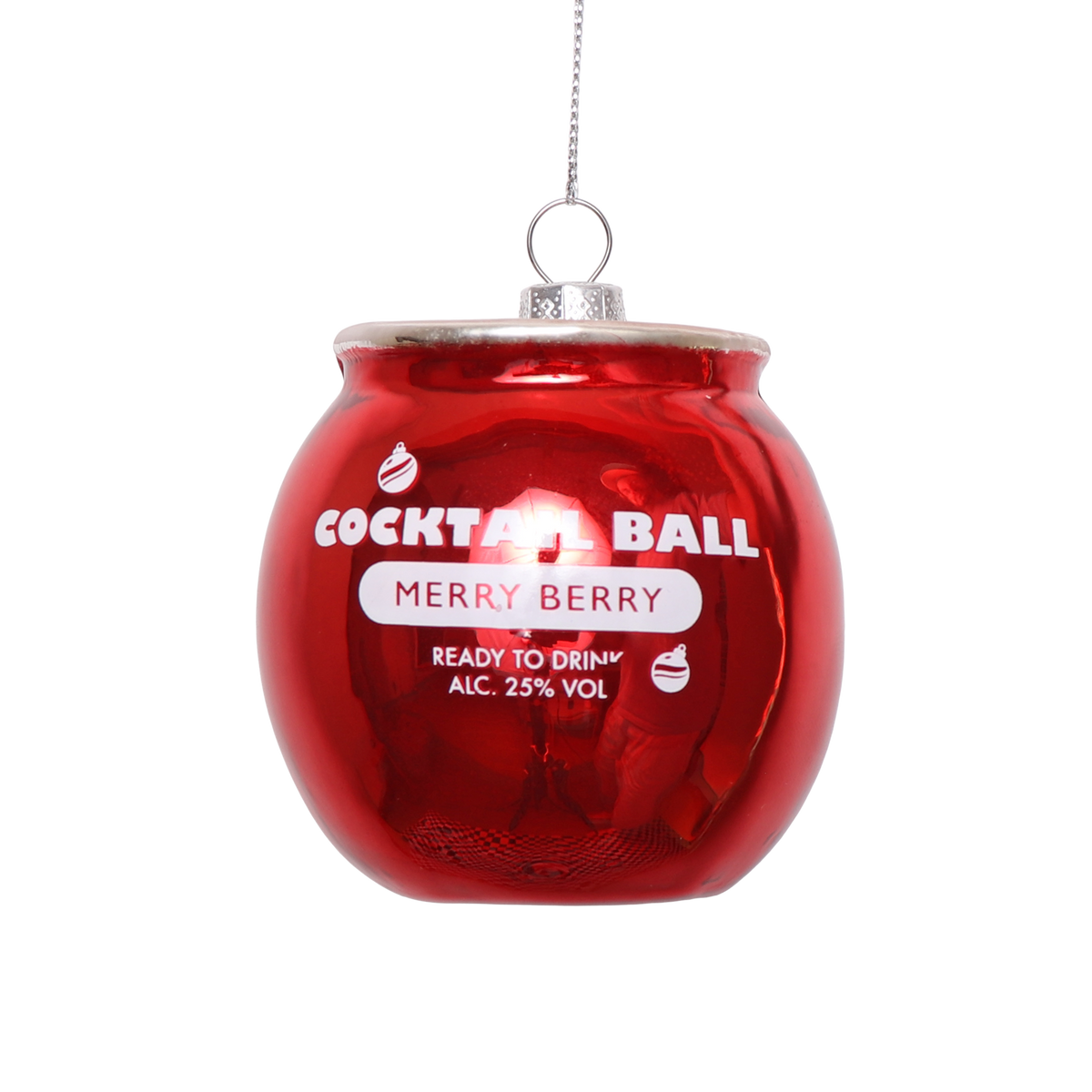 Cocktail bauble glass tree decoration by studio THIE