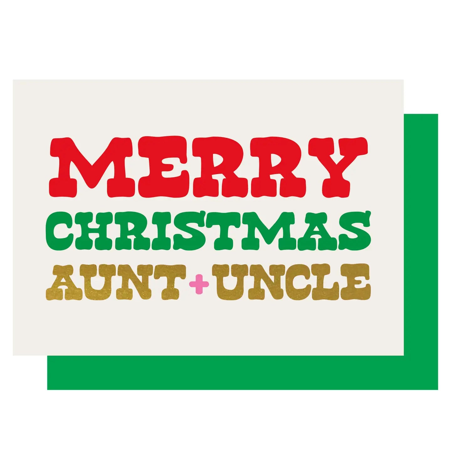 MERRY CHRISTMAS AUNT + UNCLE | CARD BY LUCKY INK - OTHERLETTERS