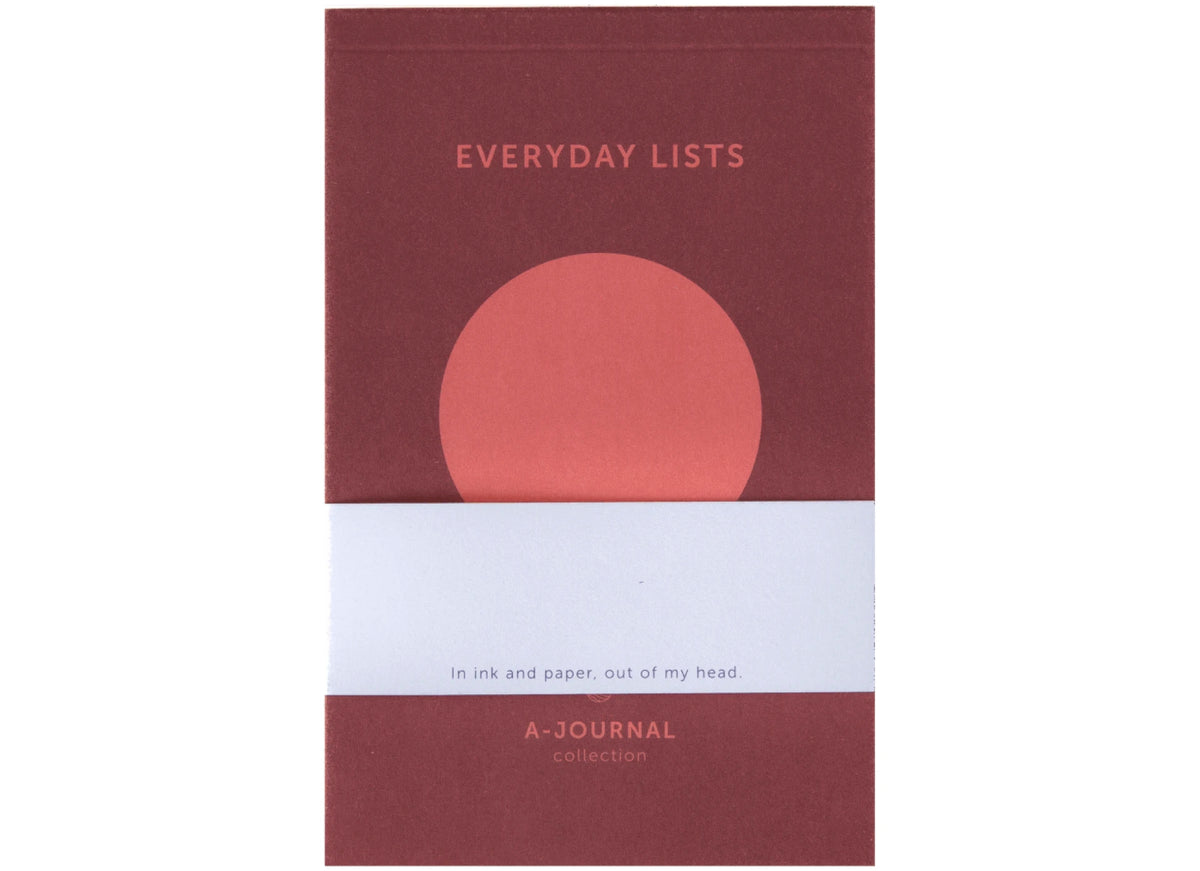 EVERYDAY LISTS NOTEBOOK CORAL CIRCLE - OTHERLETTERS