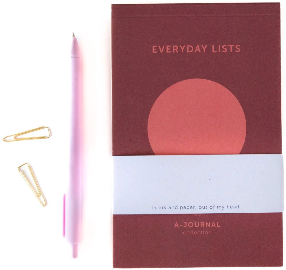 EVERYDAY LISTS NOTEBOOK CORAL CIRCLE - OTHERLETTERS