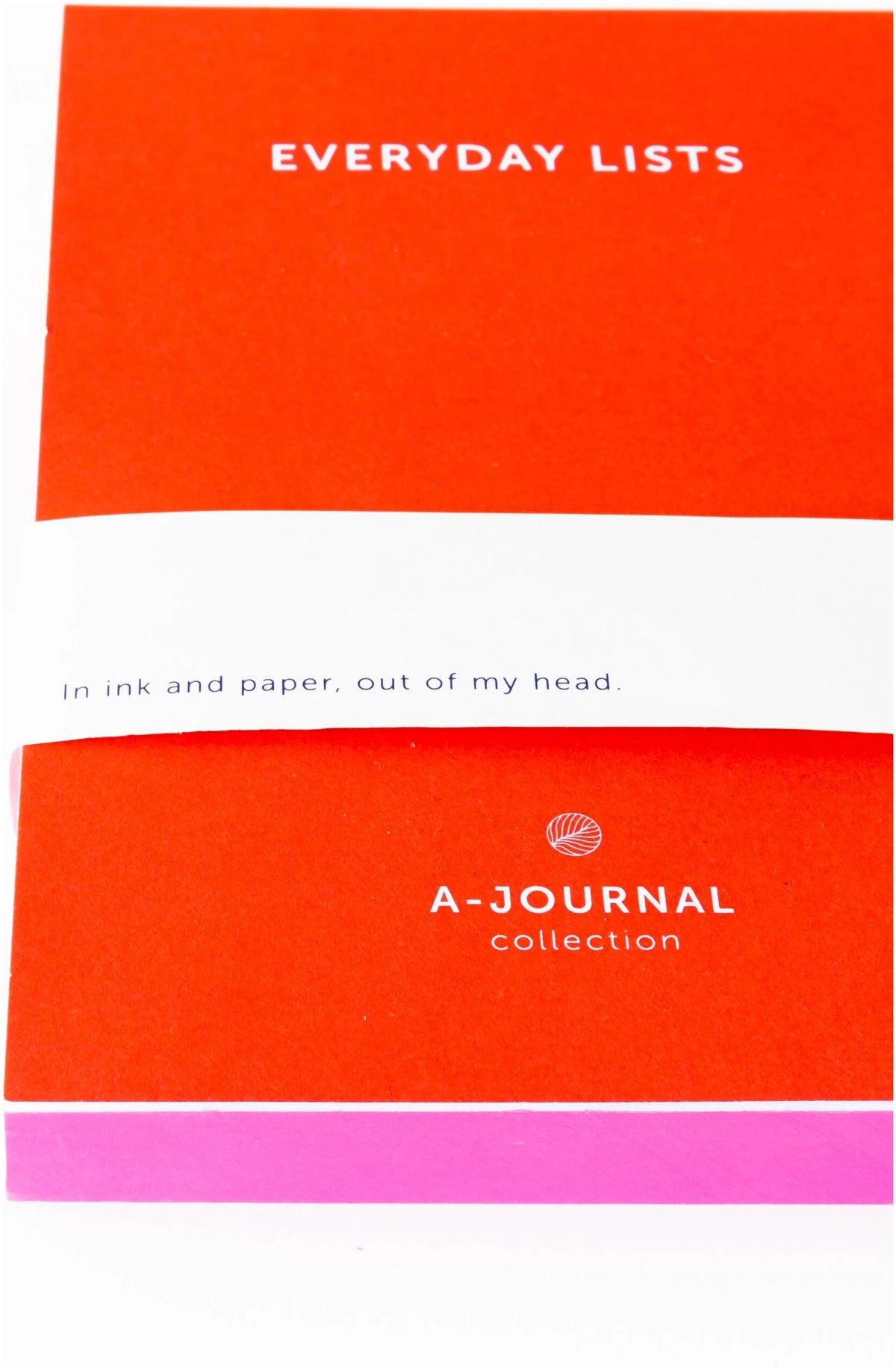 EVERYDAY LISTS NOTEBOOK RED/ PINK - OTHERLETTERS