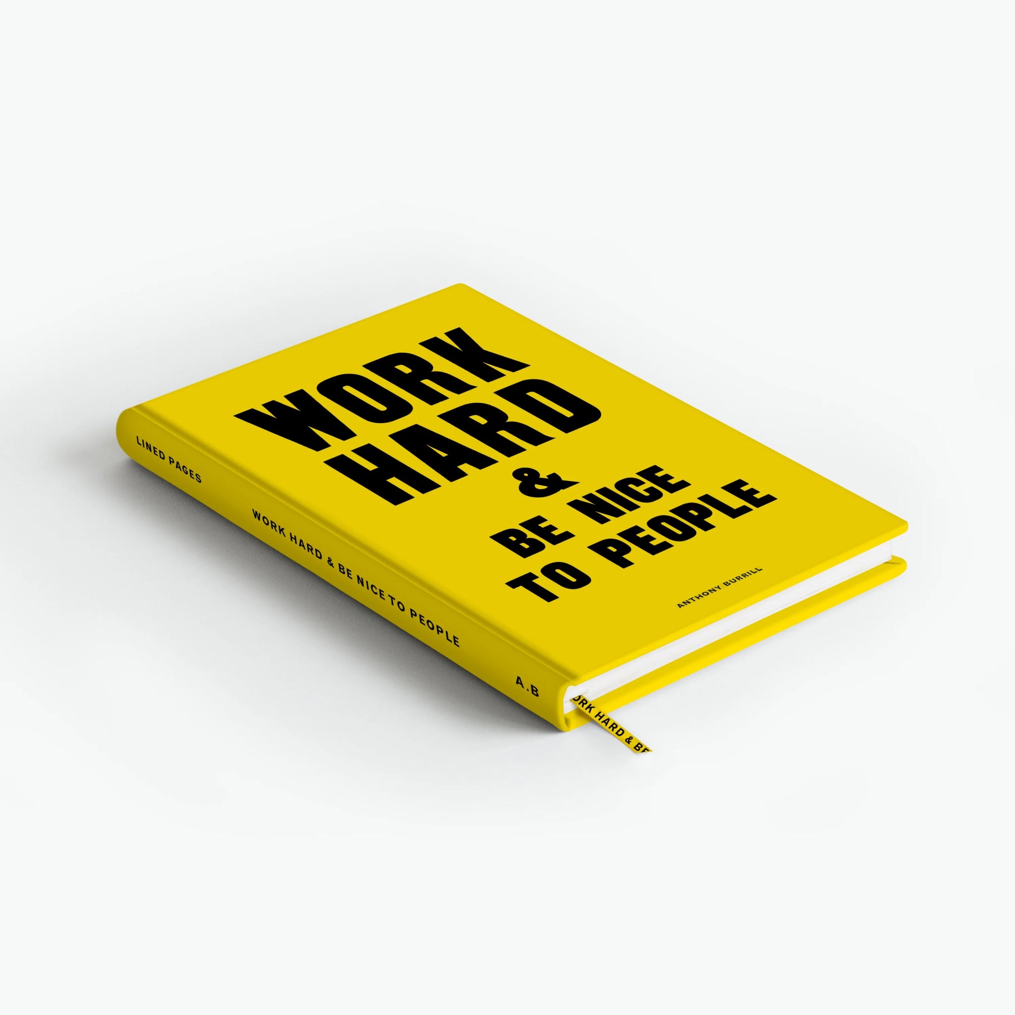 WORK HARD & BE NICE TO PEOPLE A5 NOTEBOOK - OTHERLETTERS