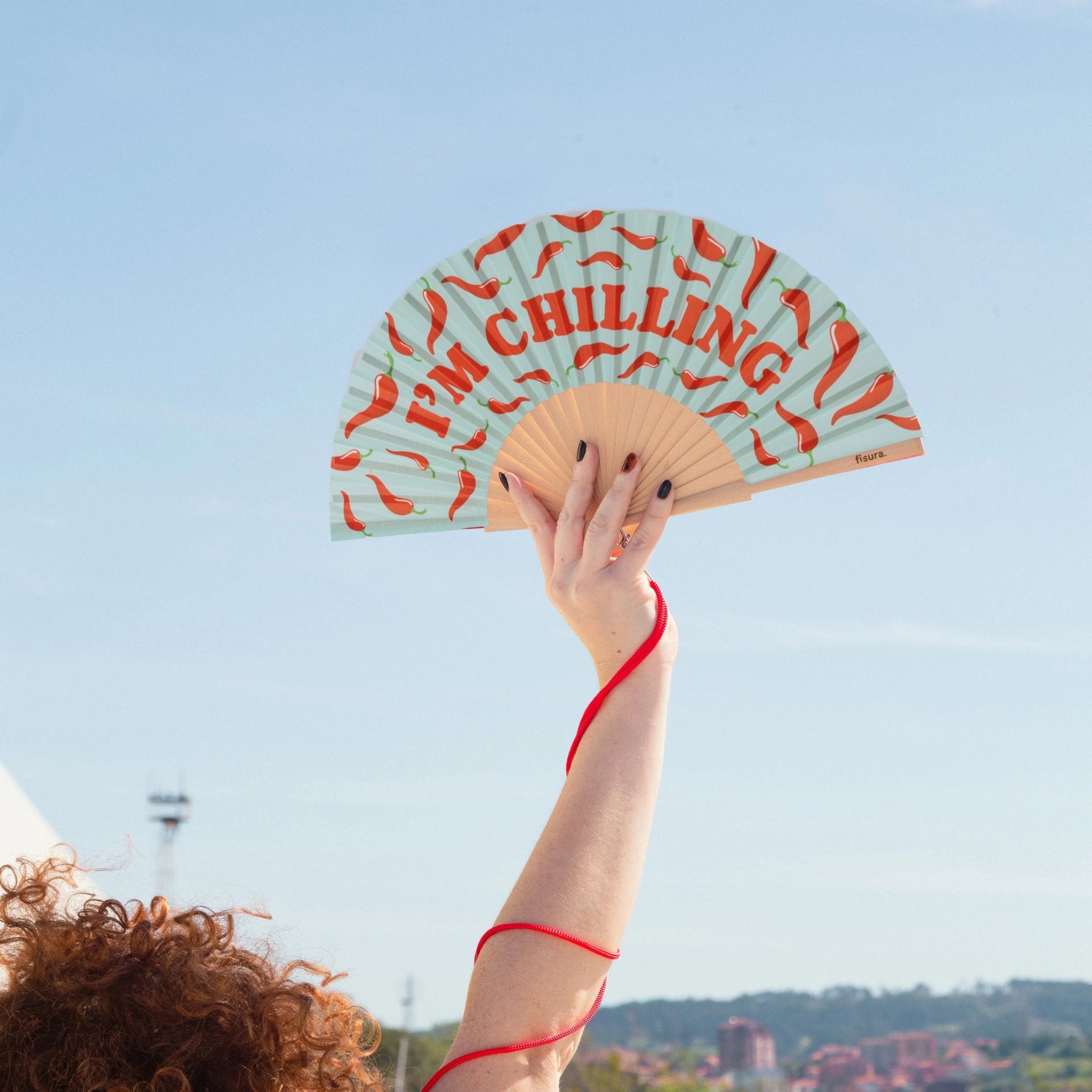 MINT 'I'M CHILLING' HAND FAN - OTHERLETTERS