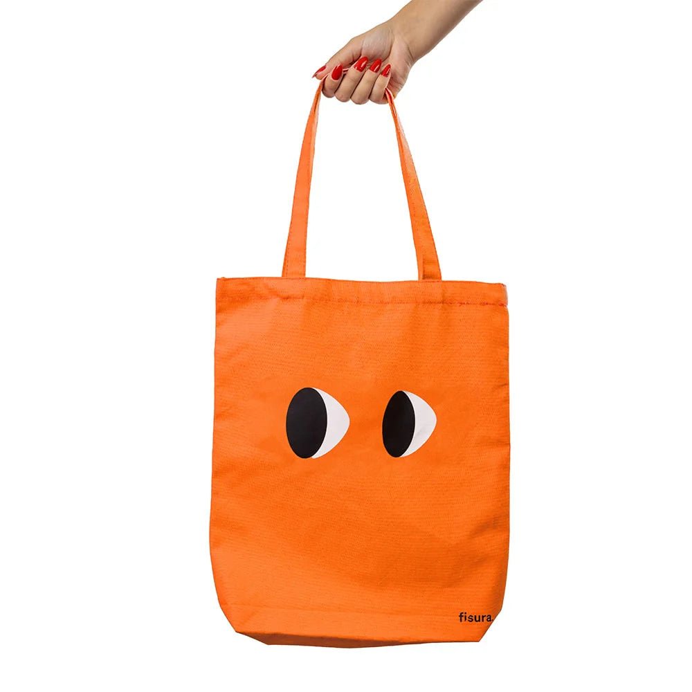ORANGE EYES COTTON TOTE BAG - OTHERLETTERS