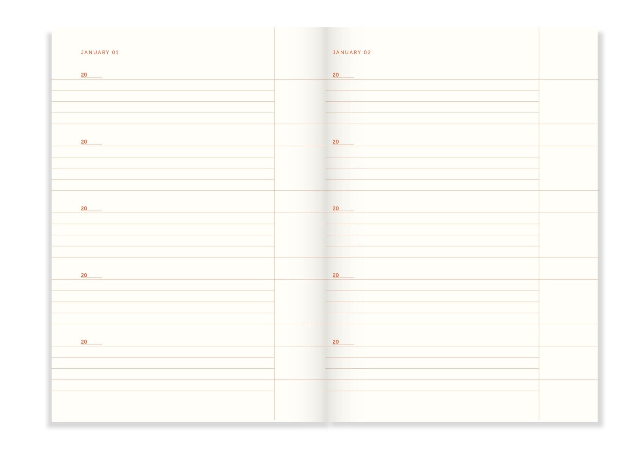 ONE LINE A DAY JOURNAL | PINK STRIPE - OTHERLETTERS