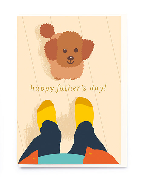 DOG AND YELLOW SOCKS | CARD BY NOI