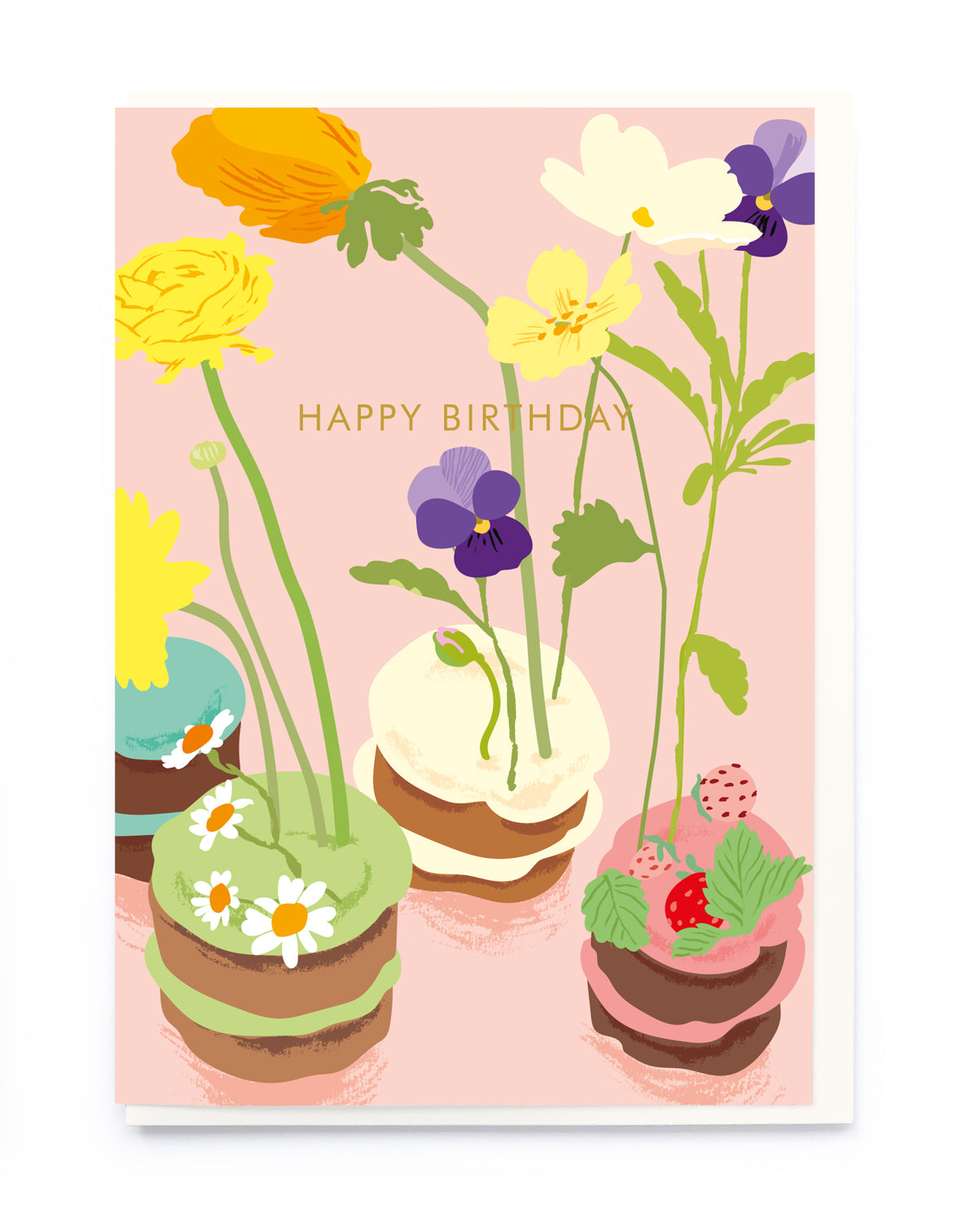 FLOWER CAKES | CARD BY NOI