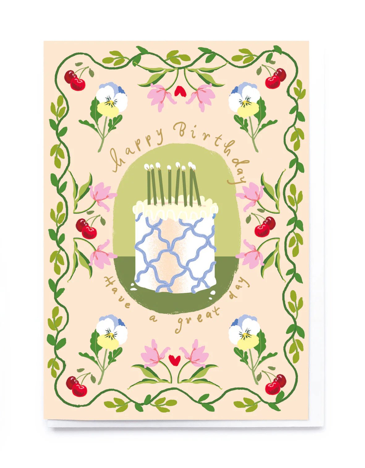 CAKE AND CHERRIES BIRTHDAY | CARD BY NOI - OTHERLETTERS