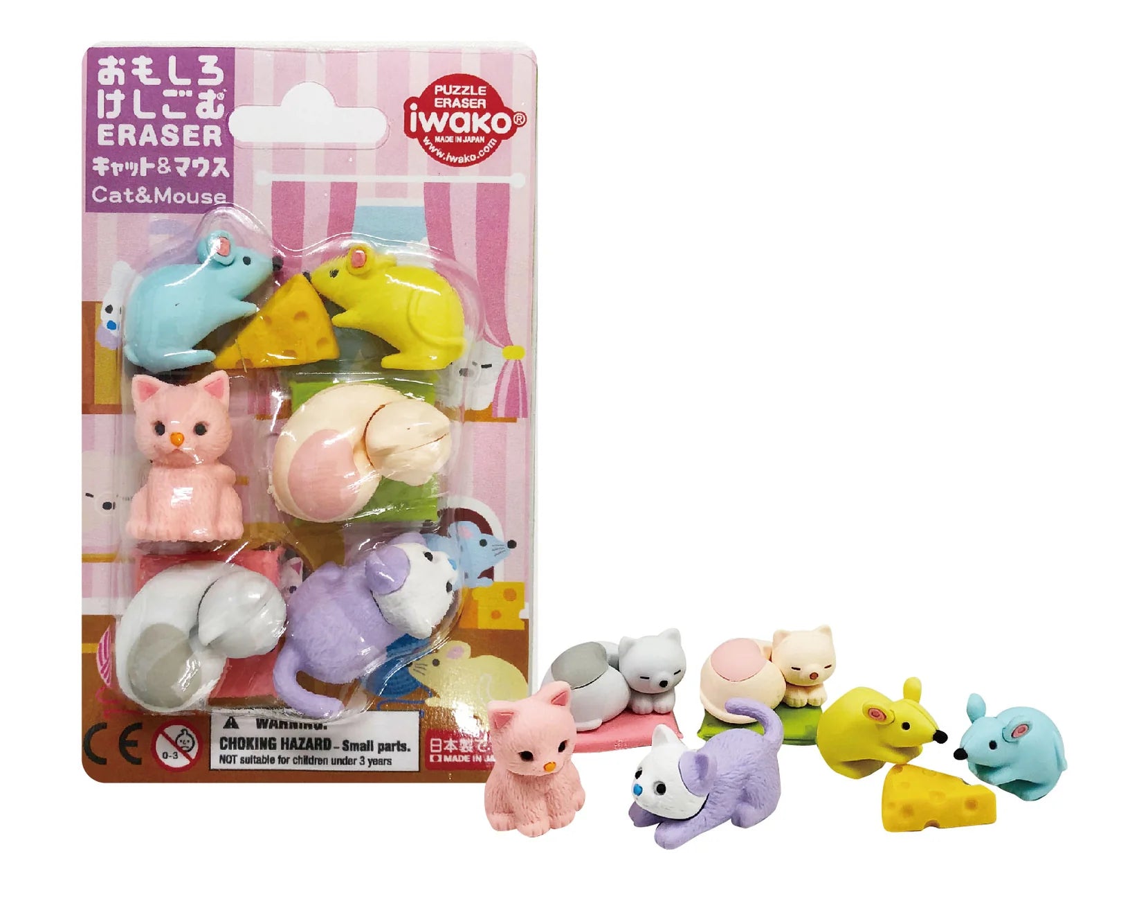IWAKO ERASERS | CAT & MOUSE - OTHERLETTERS
