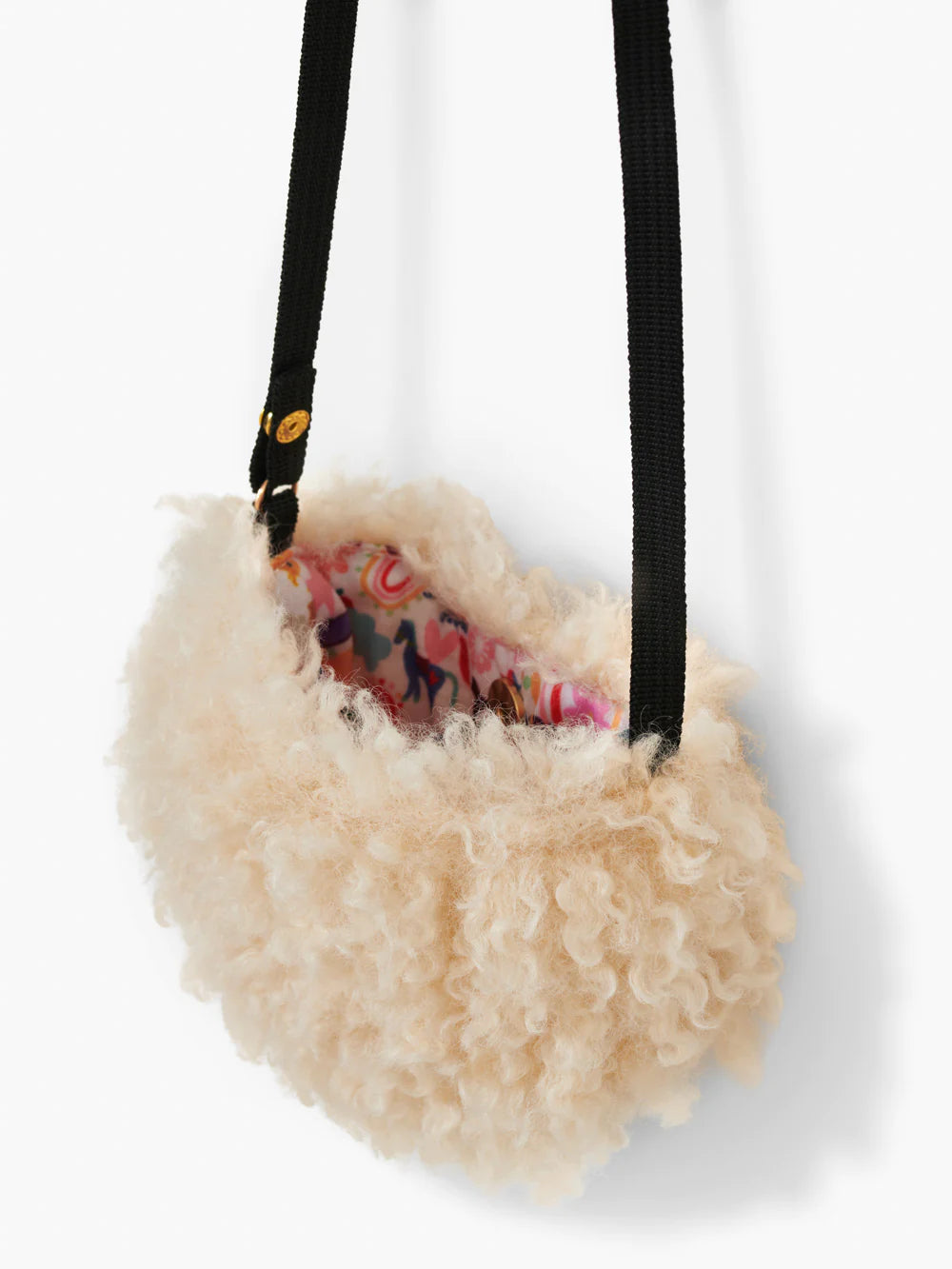 FAUX FUR PURSE CROSS BODY BAG