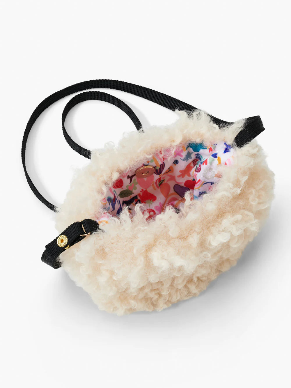 FAUX FUR PURSE CROSS BODY BAG