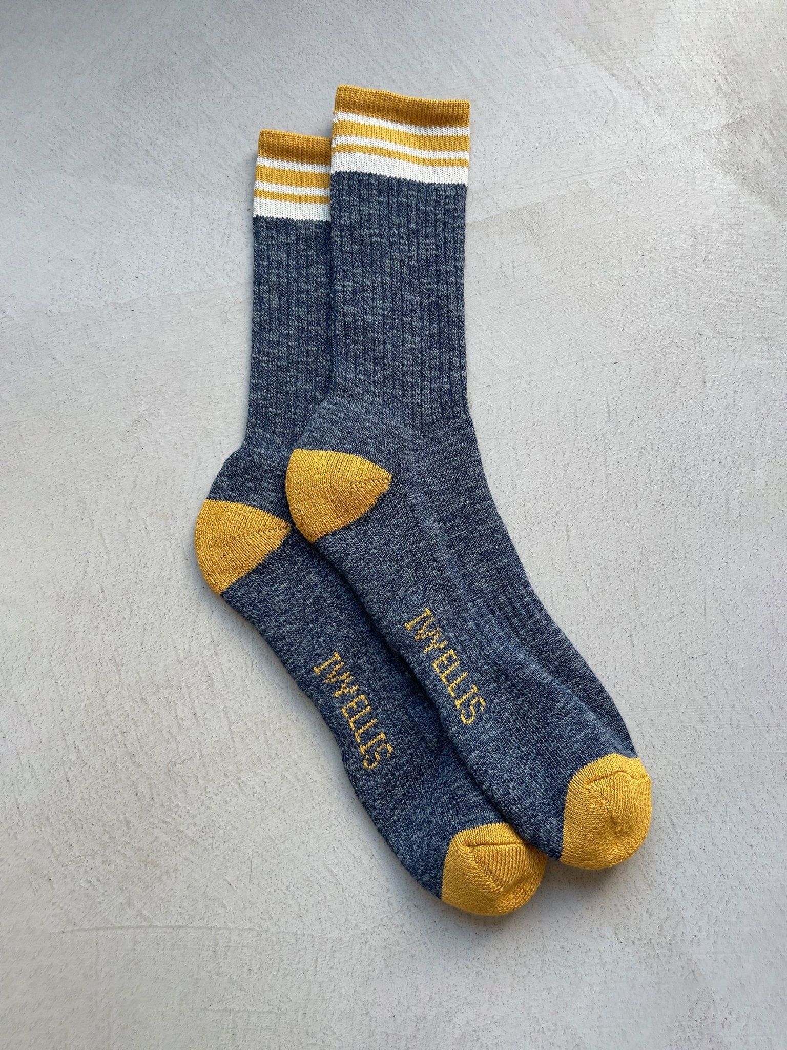 THE FIREMOOR MENS SLUB CREW LENGHT SOCKS BY IVY ELLIS - OTHERLETTERS