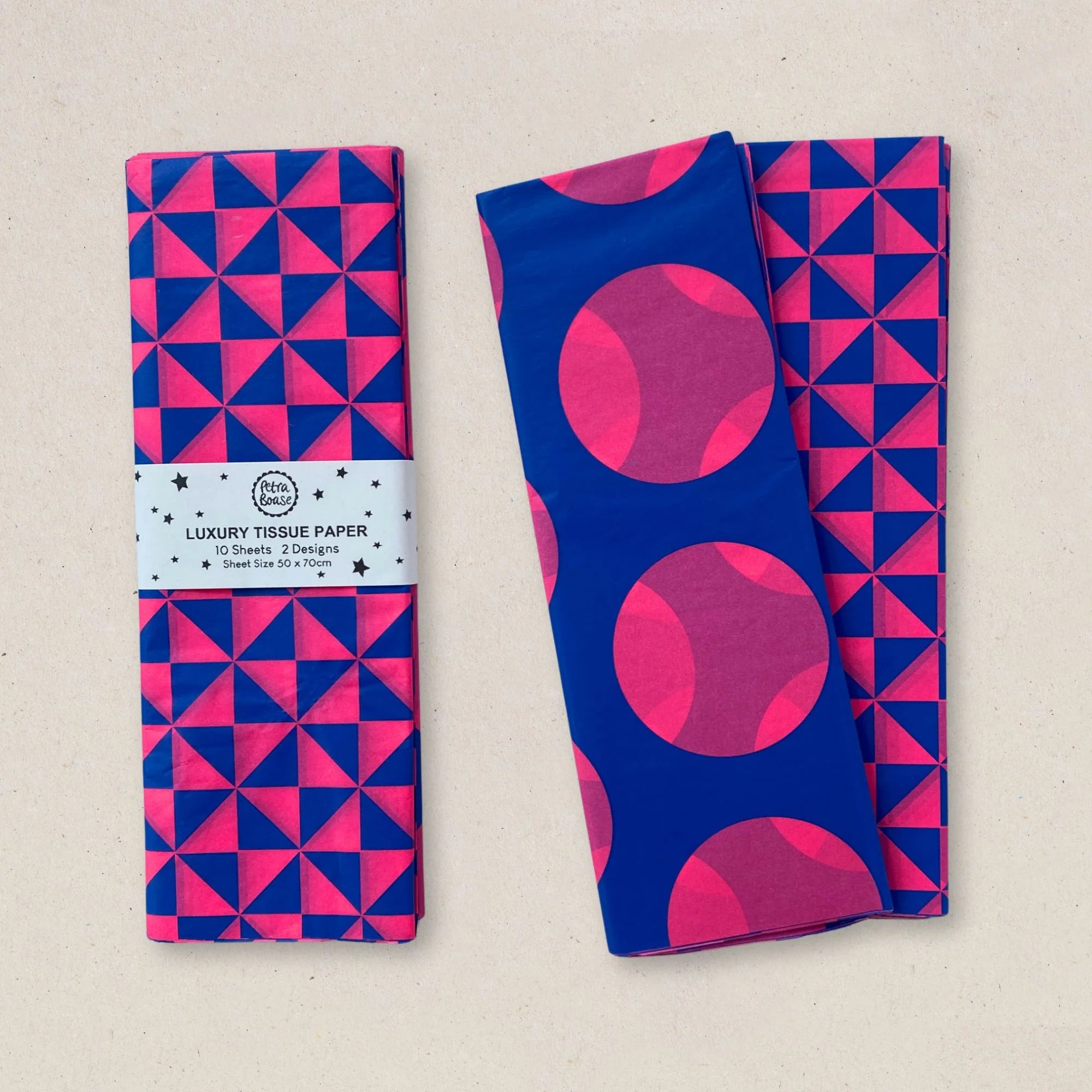 PETRA BOASE LUXURY TISSUE PAPER | COBALT & FLOURO PINK
