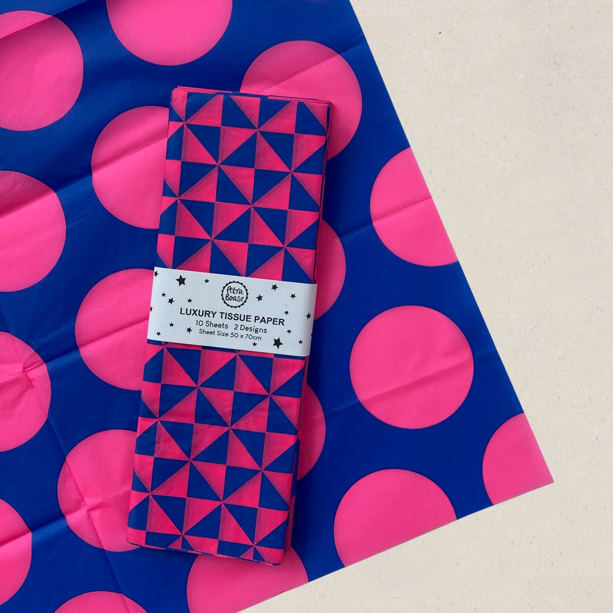 PETRA BOASE LUXURY TISSUE PAPER | COBALT & FLOURO PINK