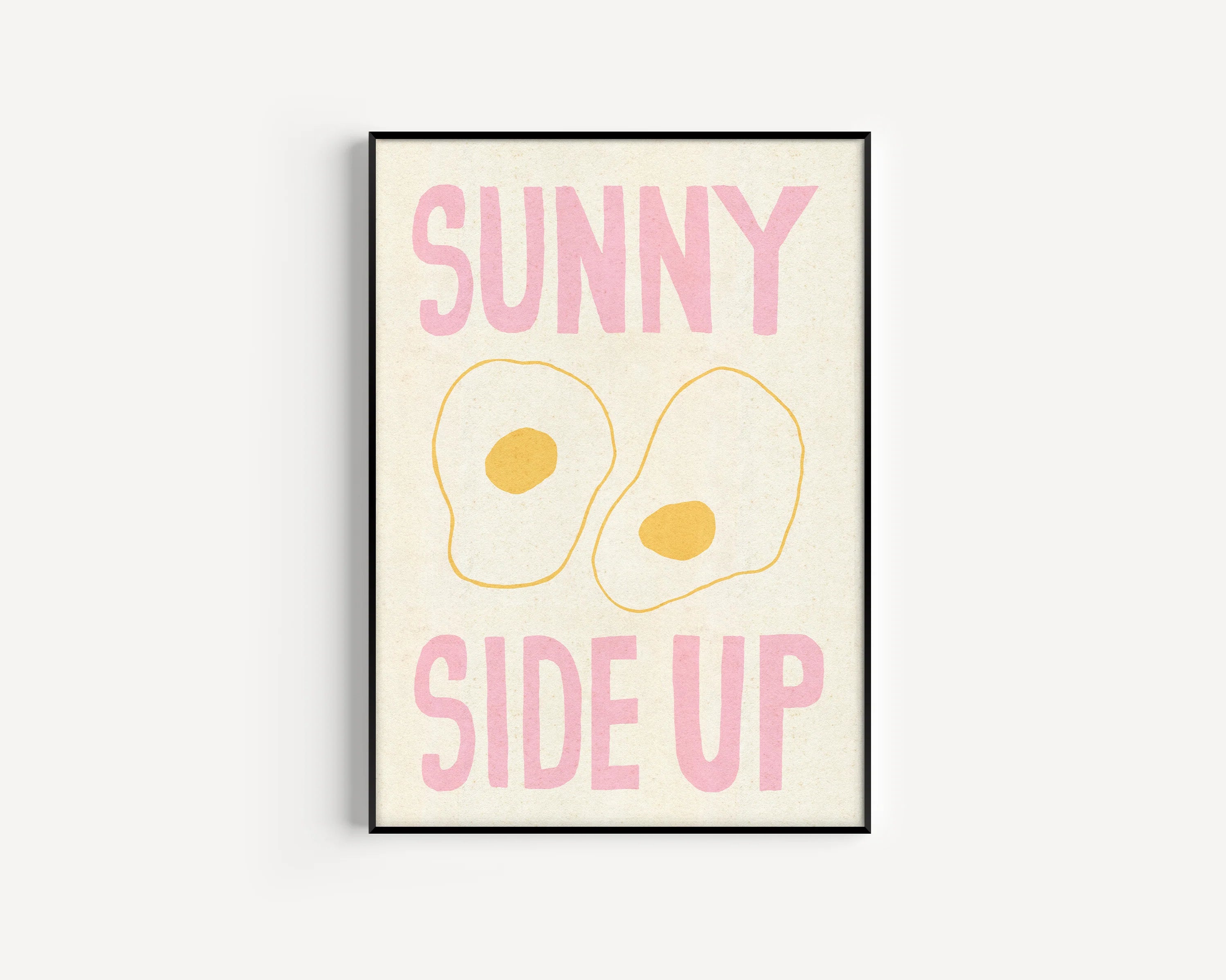 SUNNY SIDE (PINK) A4 | PRINT BY