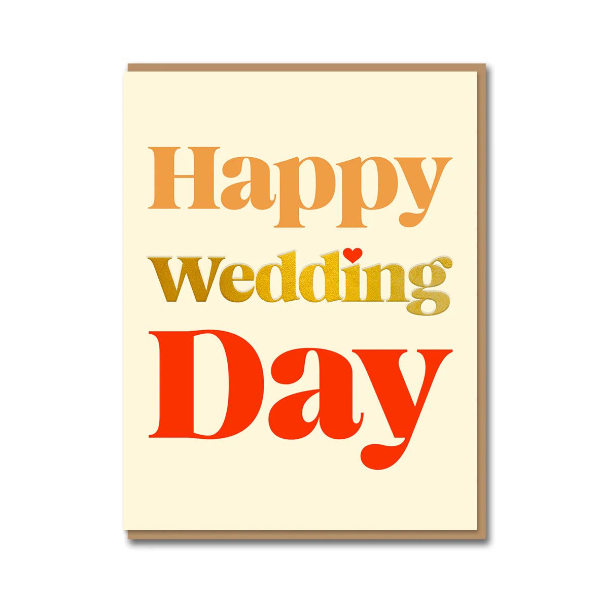 HAPPY WEDDING DAY | CARD BY 1973 - OTHERLETTERS