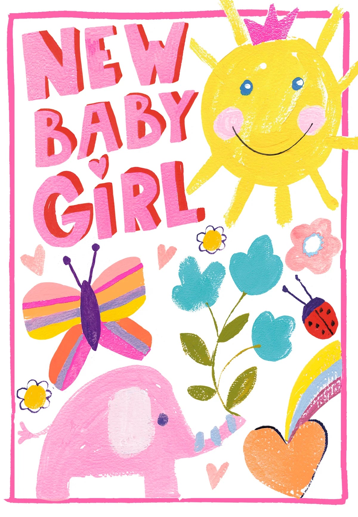 NEW BABY GIRL | CARD BY PAPER SALAD