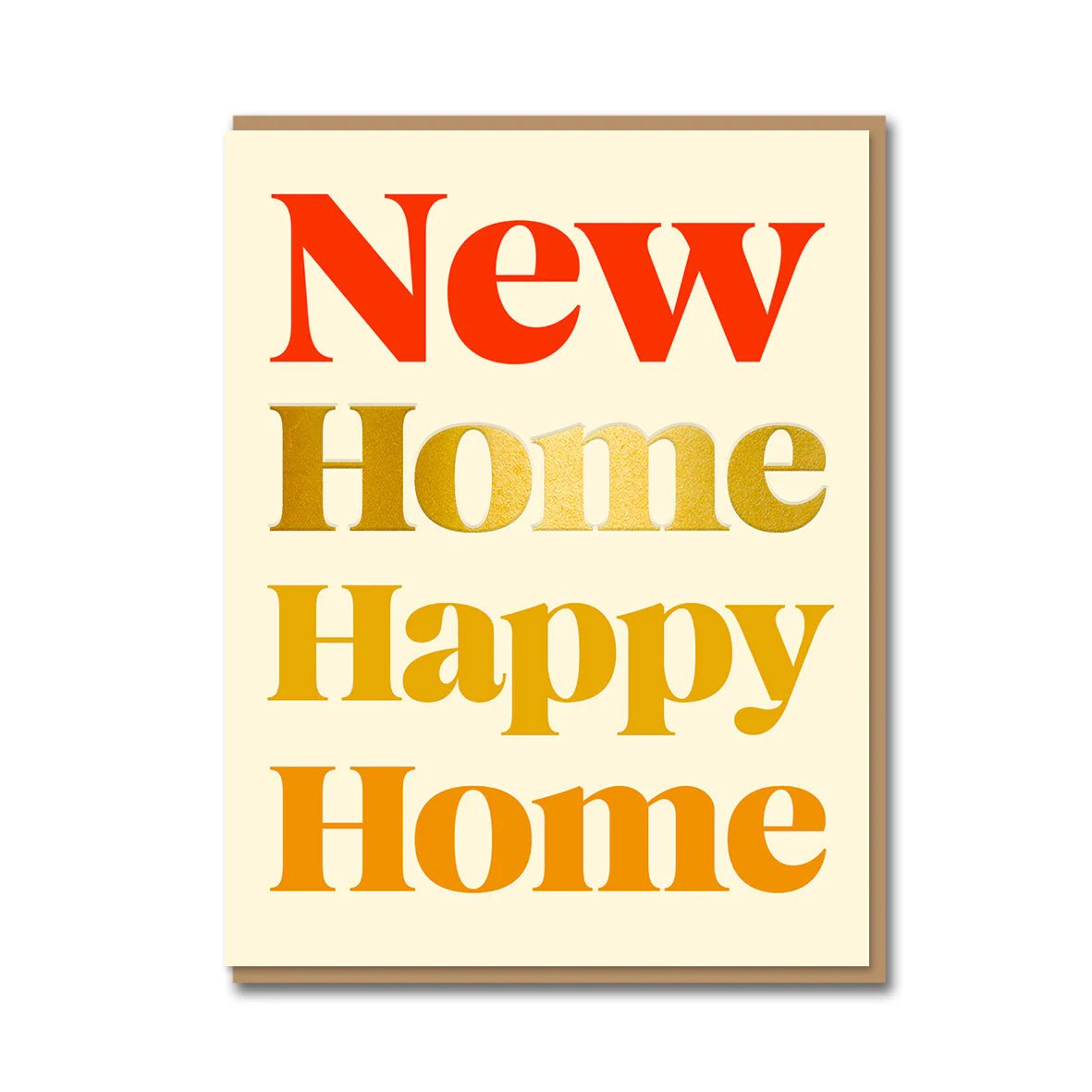 NEW HOME HAPPY HOME | CARD BY 1973 - OTHERLETTERS