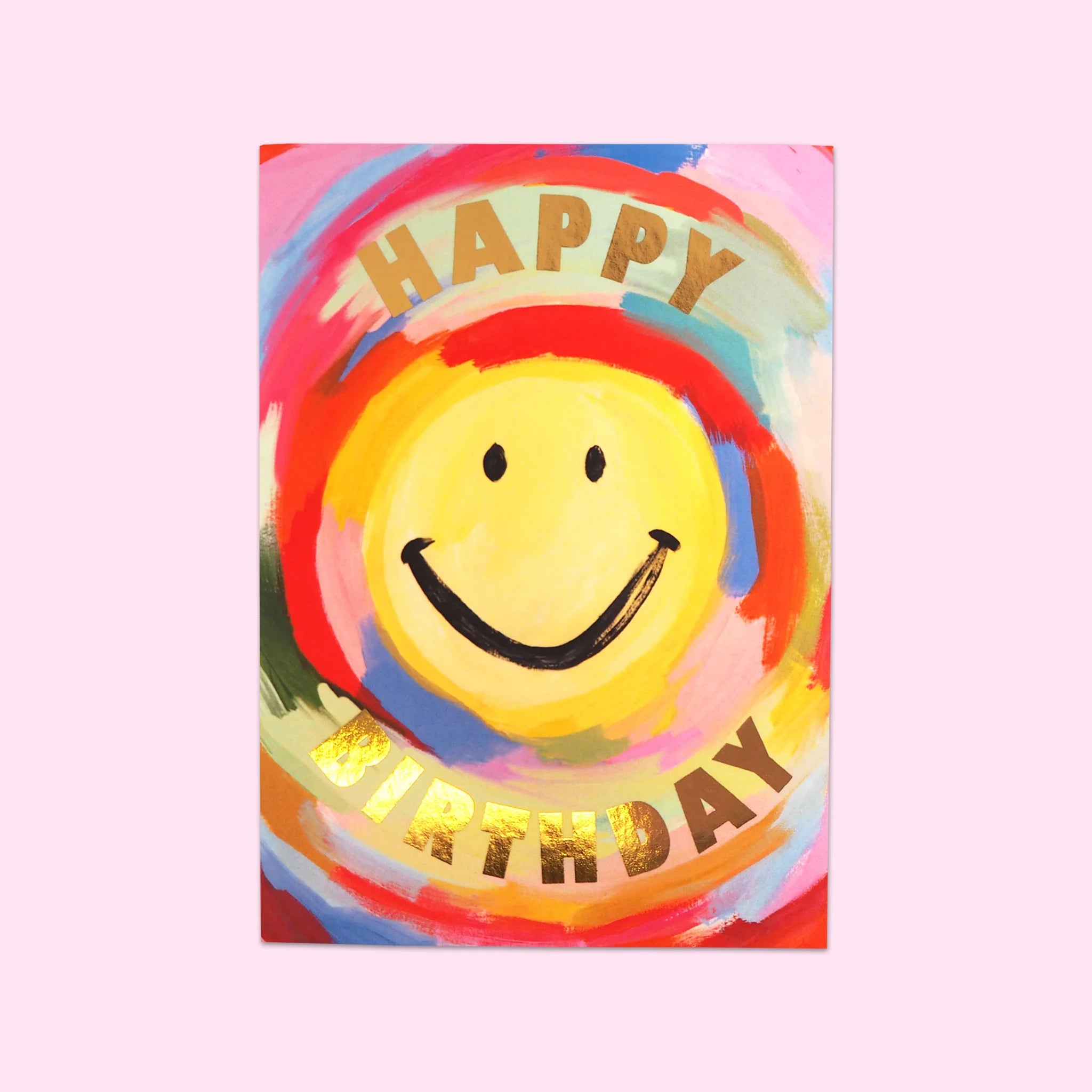 RAINBOW SMILEY BIRTHDAY CARD BY ELEANOR BOWMER