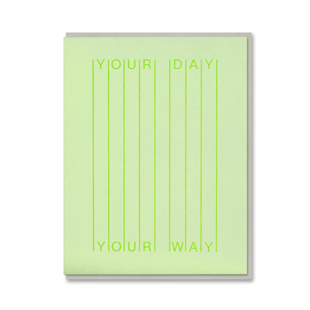 YOUR DAY YOUR WAY | CARD BY 1973