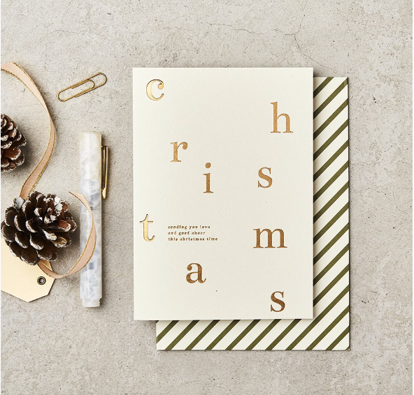 CHRISTMAS SCATTERED | CARD BY KATIE LEAMON