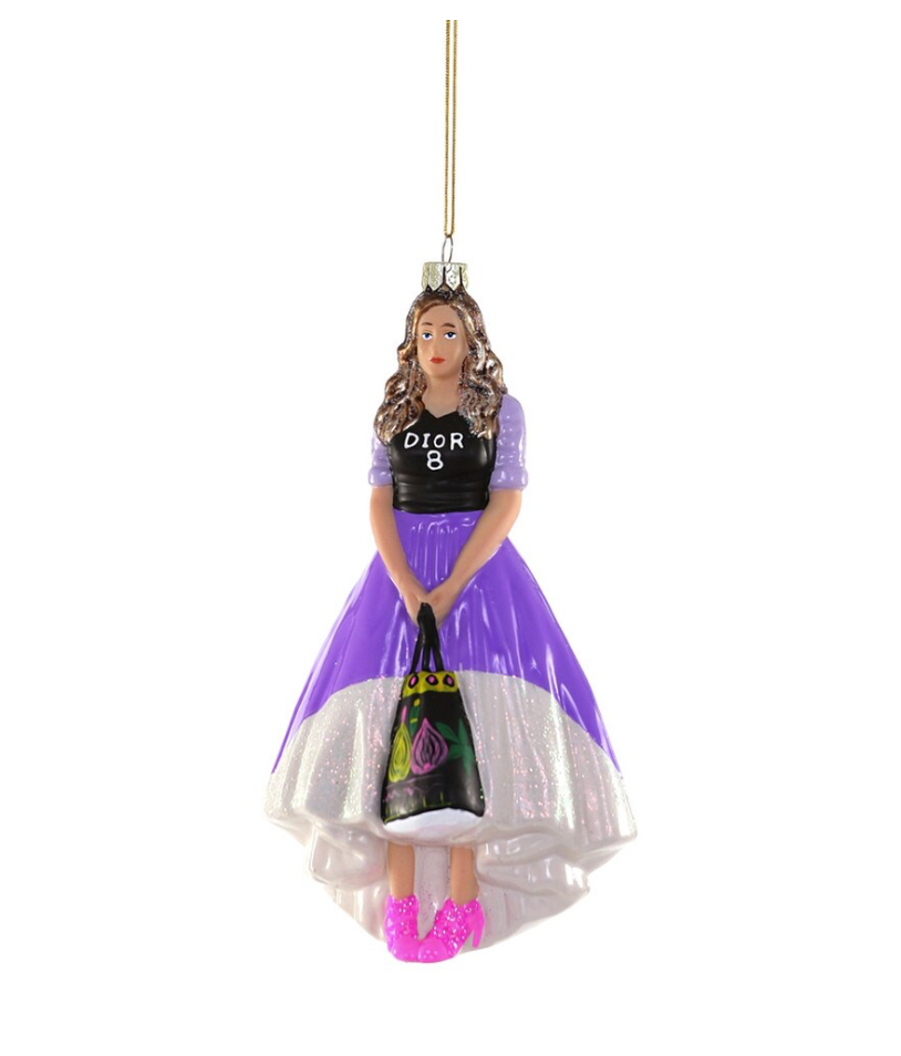 CARRIE GLASS TREE DECORATION