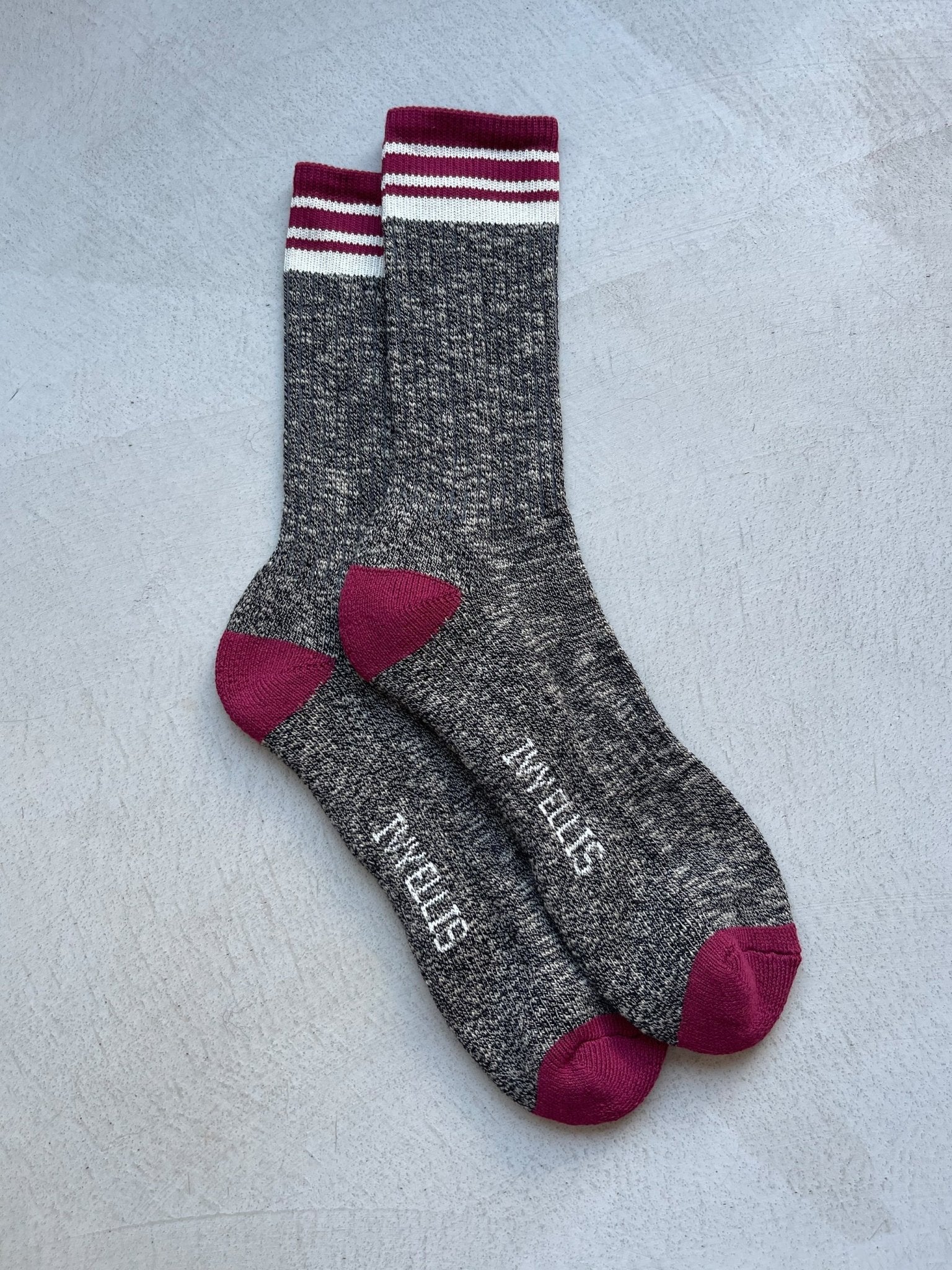 THE STRATHY MENS SLUB CREW LENGHT SOCKS BY IVY ELLIS - OTHERLETTERS