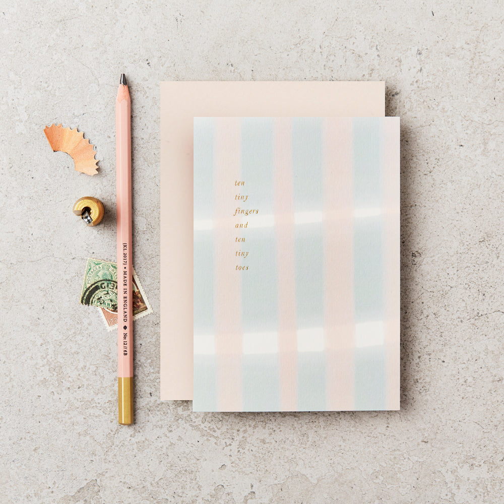 TEN TINY FINGERS... | CARD BY KATIE LEAMON