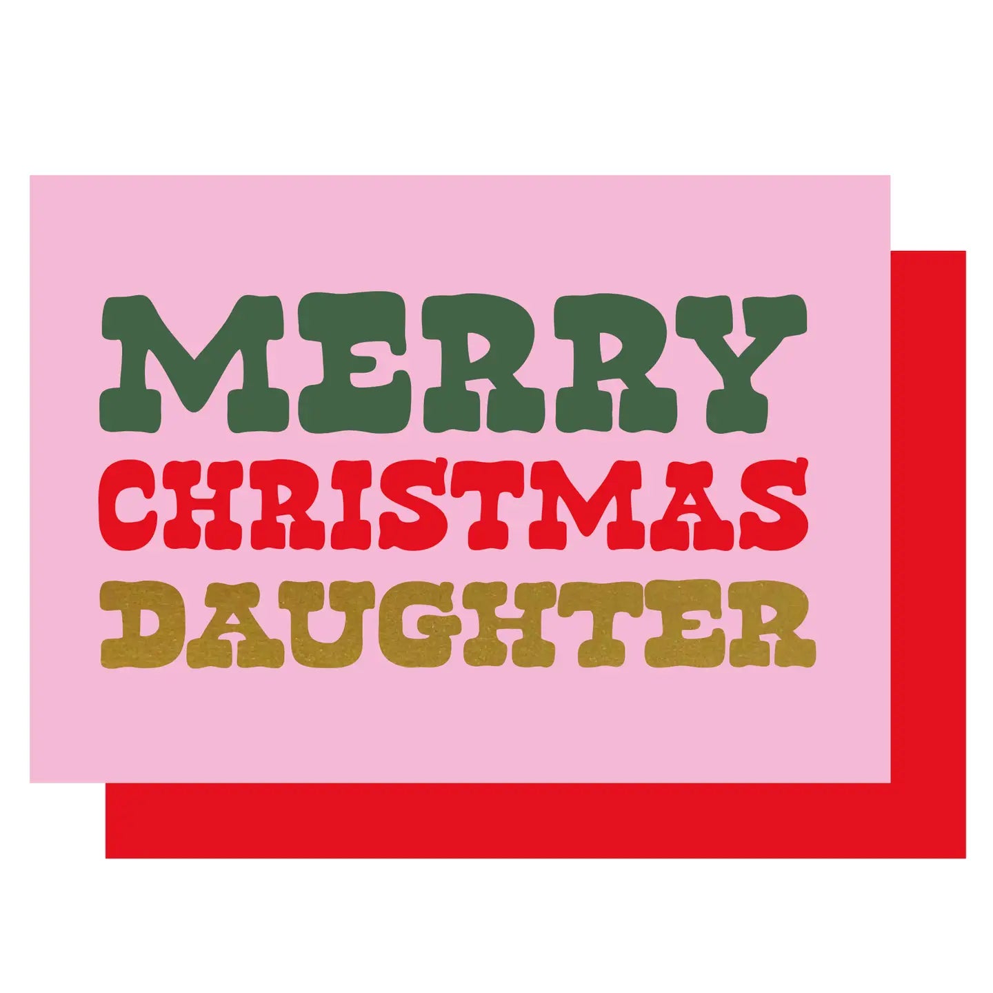 MERRY CHRISTMAS DAUGHTER | CARD BY LUCKY INK - OTHERLETTERS