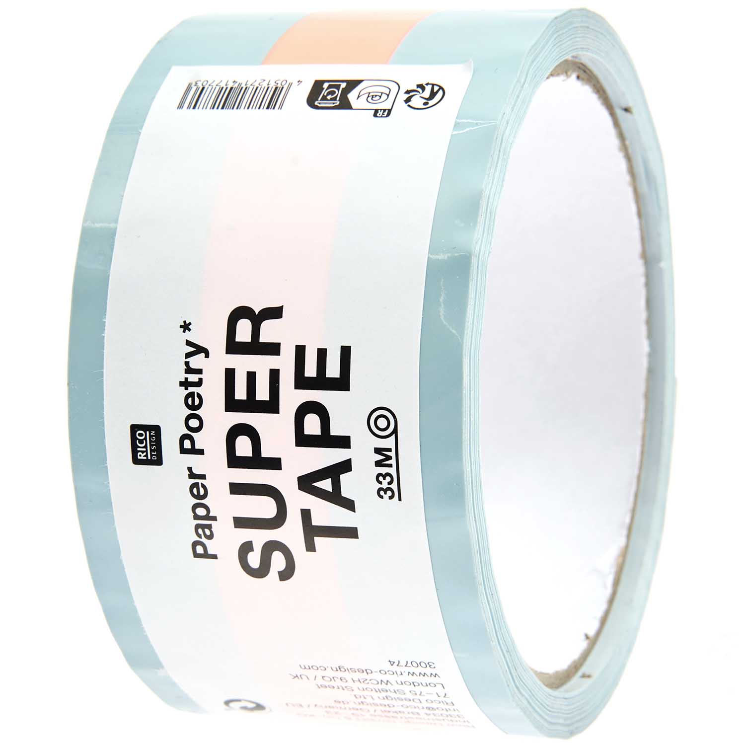 ADHESIVE PARCEL TAPE | LIGHT BLUE & NEON ORANGE - OTHERLETTERS