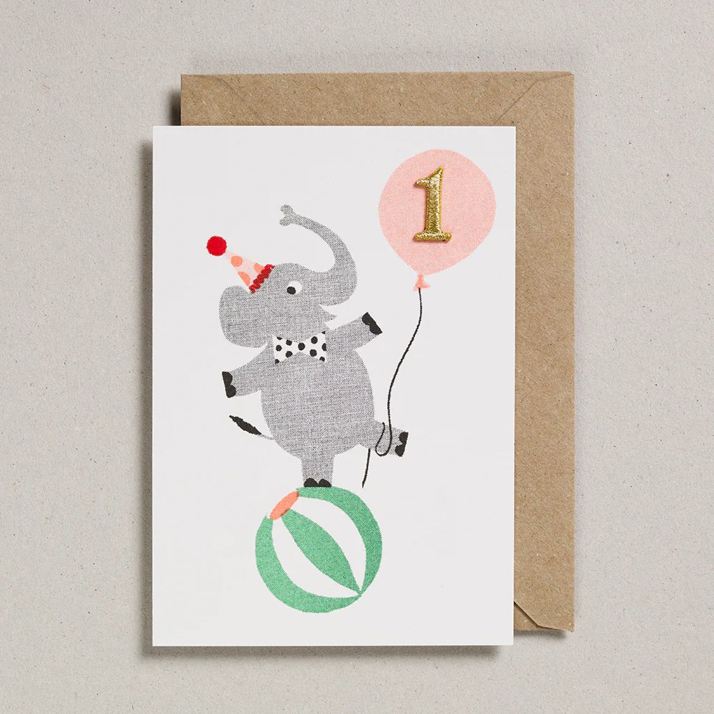 AGE 1 ELEPHANT | CARD BY PETRA BOASE - OTHERLETTERS