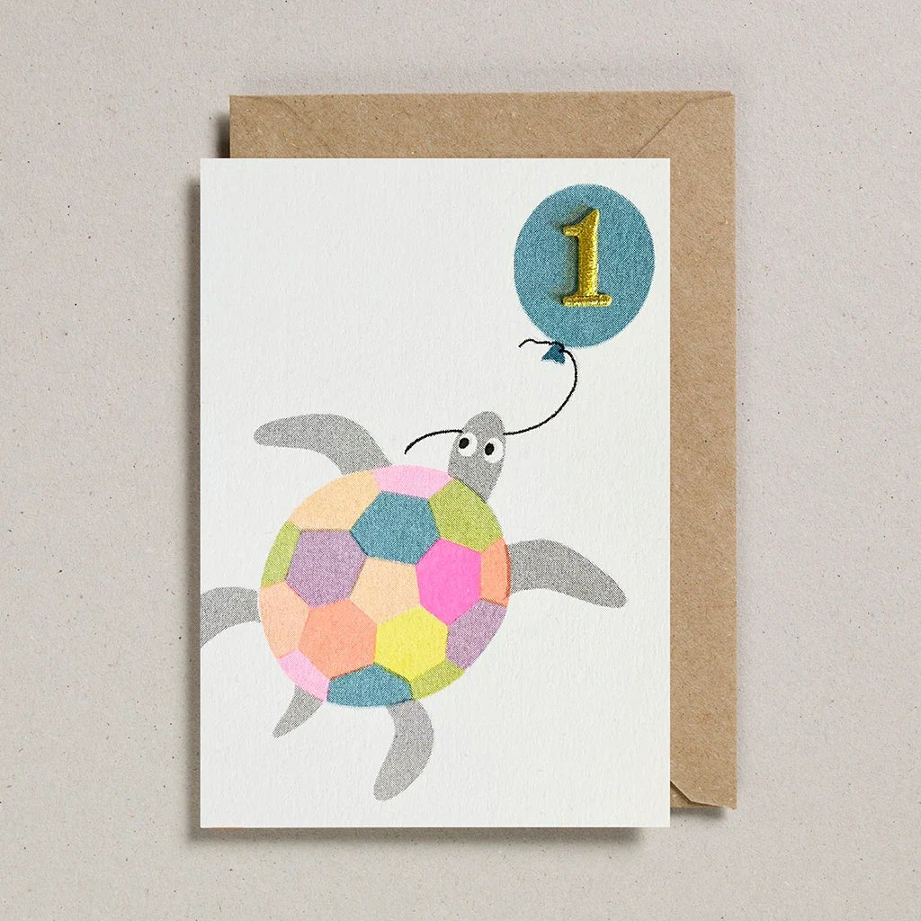 AGE 1 TURTLE | CARD BY PETRA BOASE - OTHERLETTERS