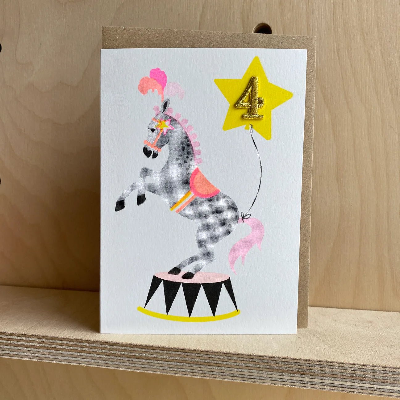 AGE 4 CIRCUS HORSE | CARD BY PETRA BOASE - OTHERLETTERS