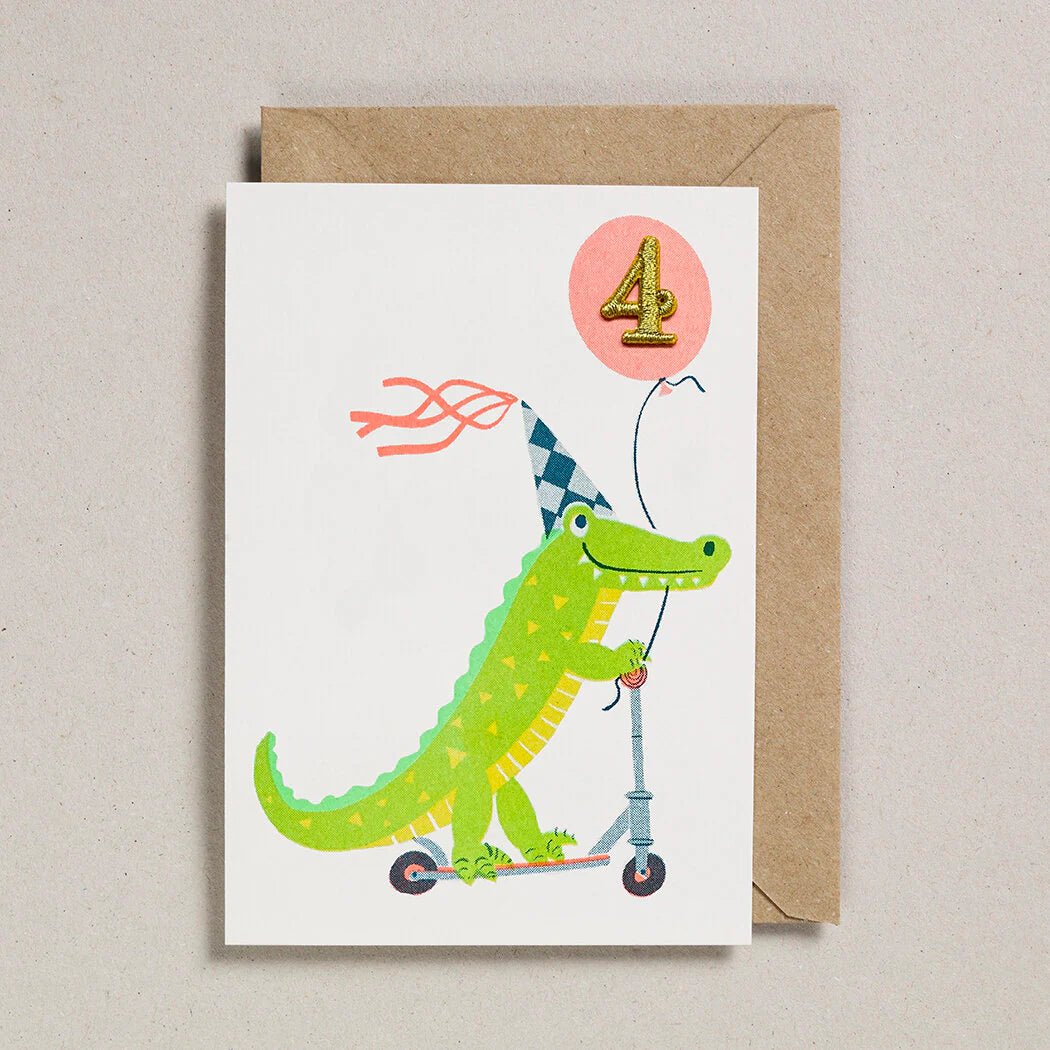 AGE 4 CROC | CARD BY PETRA BOASE - OTHERLETTERS