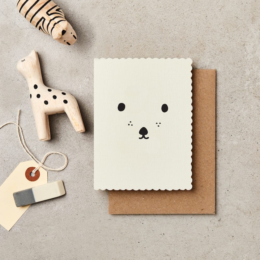 ANIMAL FACE | MINI CARD BY KATIEN LEAMON - OTHERLETTERS