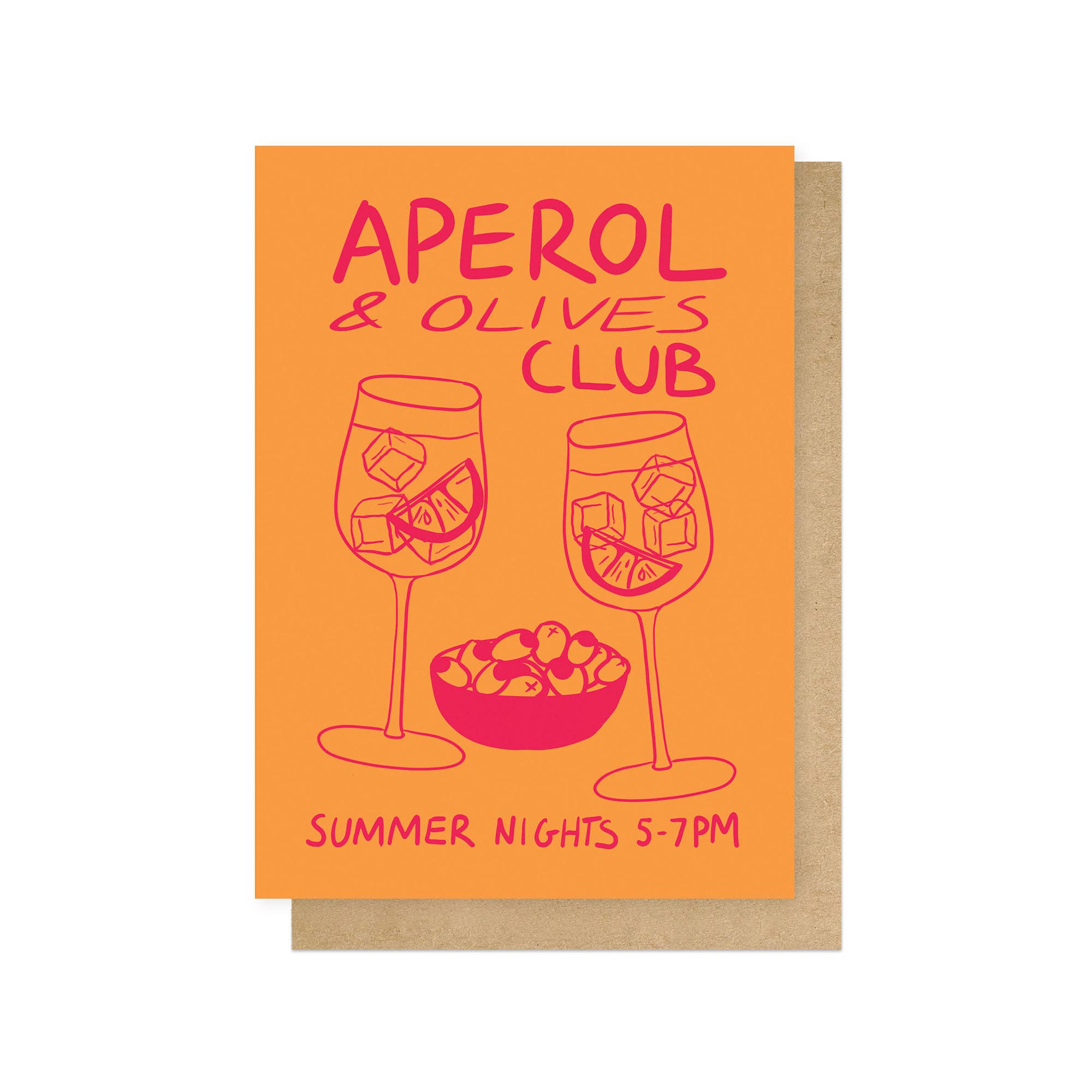 APEROL & OLIVES CLUB | CARD BY EAST END PRINTS - OTHERLETTERS