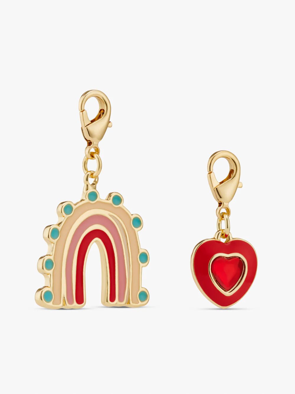 BE CHARMED | RAINBOW AND RED HEART CHARMS - OTHERLETTERS