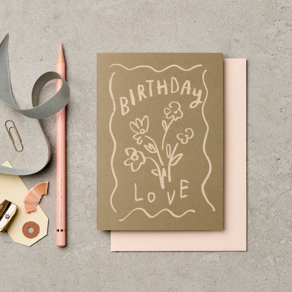 BIRTHDAY LOVE PASTEL | CARD BY KATIE LEAMON - OTHERLETTERS