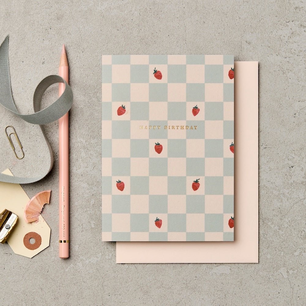 BIRTHDAY STRAWBERRIES | CARD BY KATIE LEAMON - OTHERLETTERS