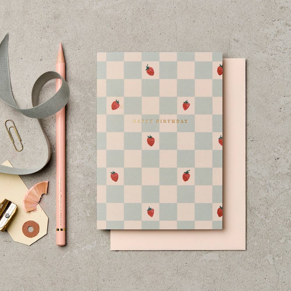 BIRTHDAY STRAWBERRIES | CARD BY KATIE LEMON - OTHERLETTERS